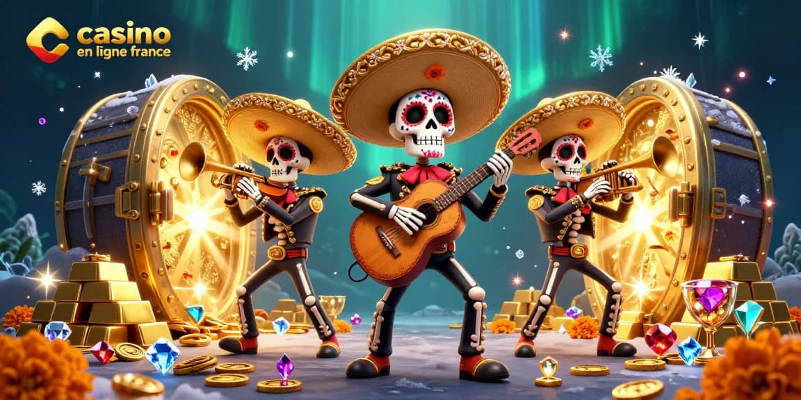 Profitez de l'excitation du casino en ligne France avec cette illustration colorée et immersive.