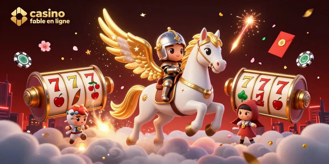 Découvrez un univers fascinant avec casino fiable en ligne, où un cheval céleste et un chevalier explorent des jeux de casino.