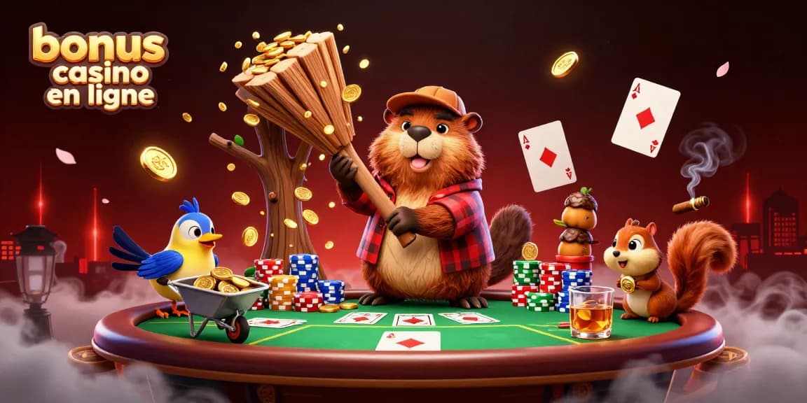 Vivez un gameplay palpitant avec le bonus casino en ligne dans cette scène de casino dynamique.