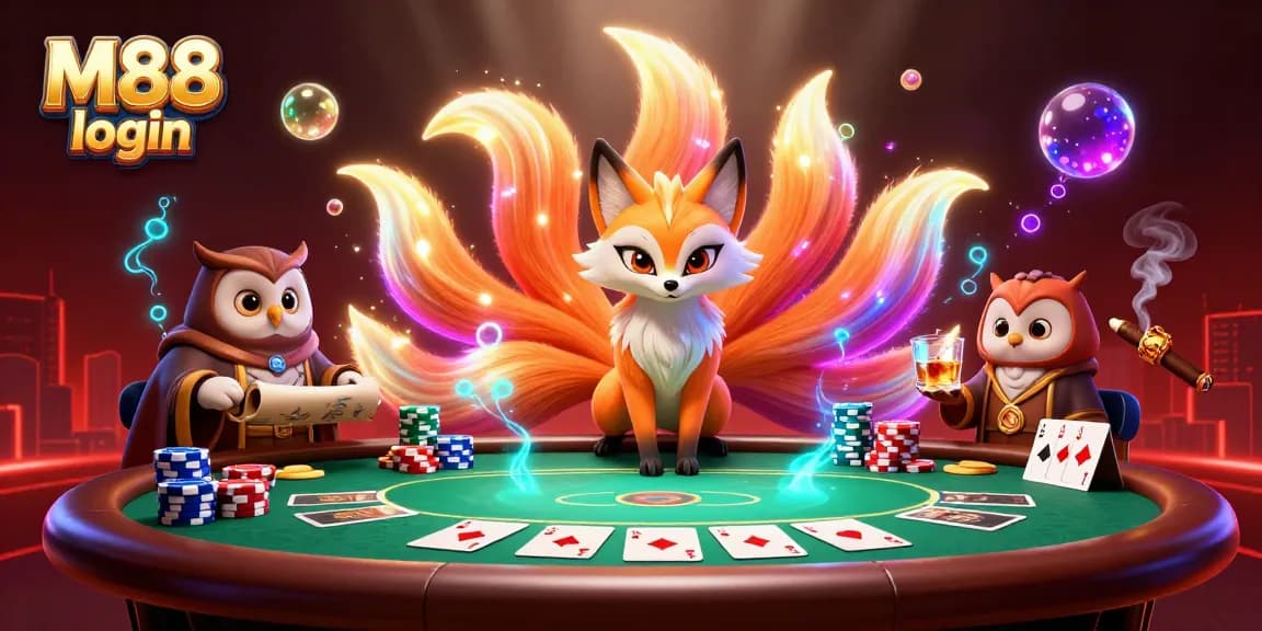 Engage in thrilling gameplay with M88 login, showcasing vibrant casino elements.