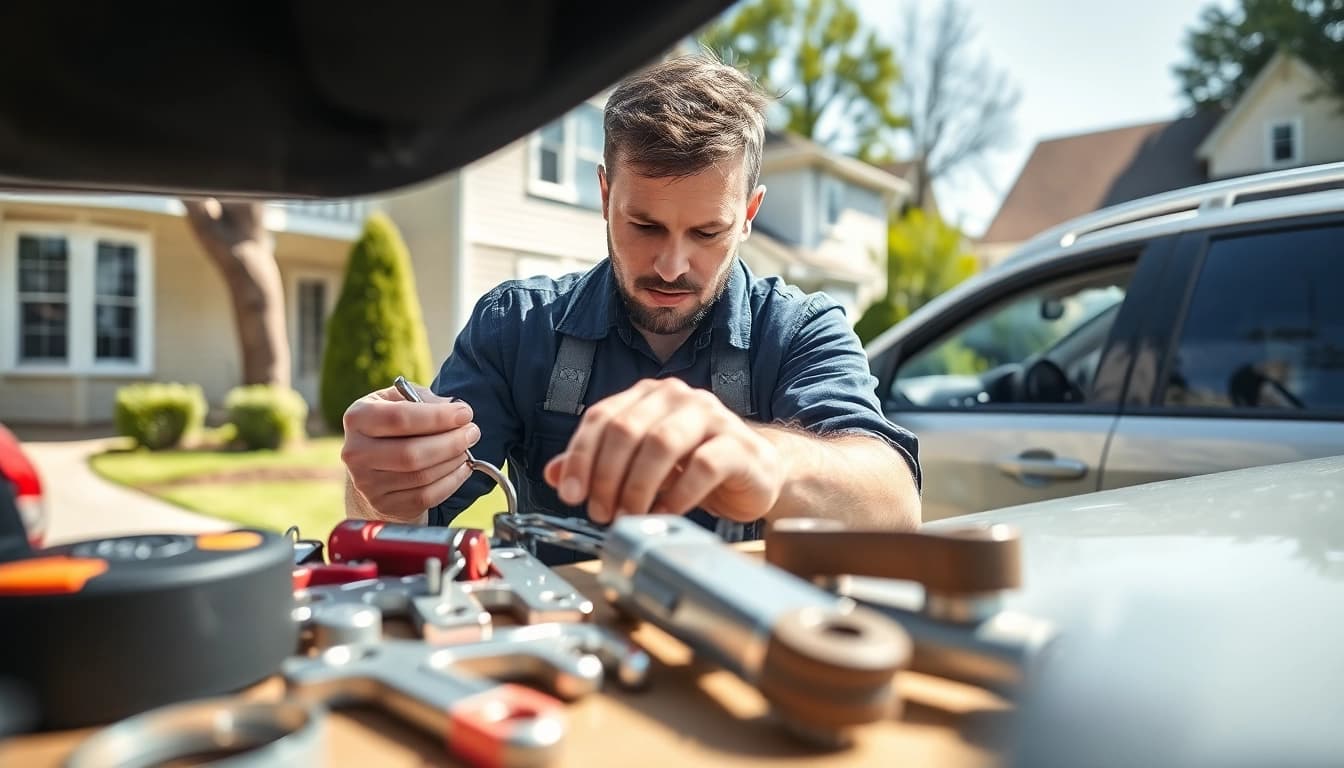 Providing fast locksmiths service in St. Louis, MO during an automotive lockout.