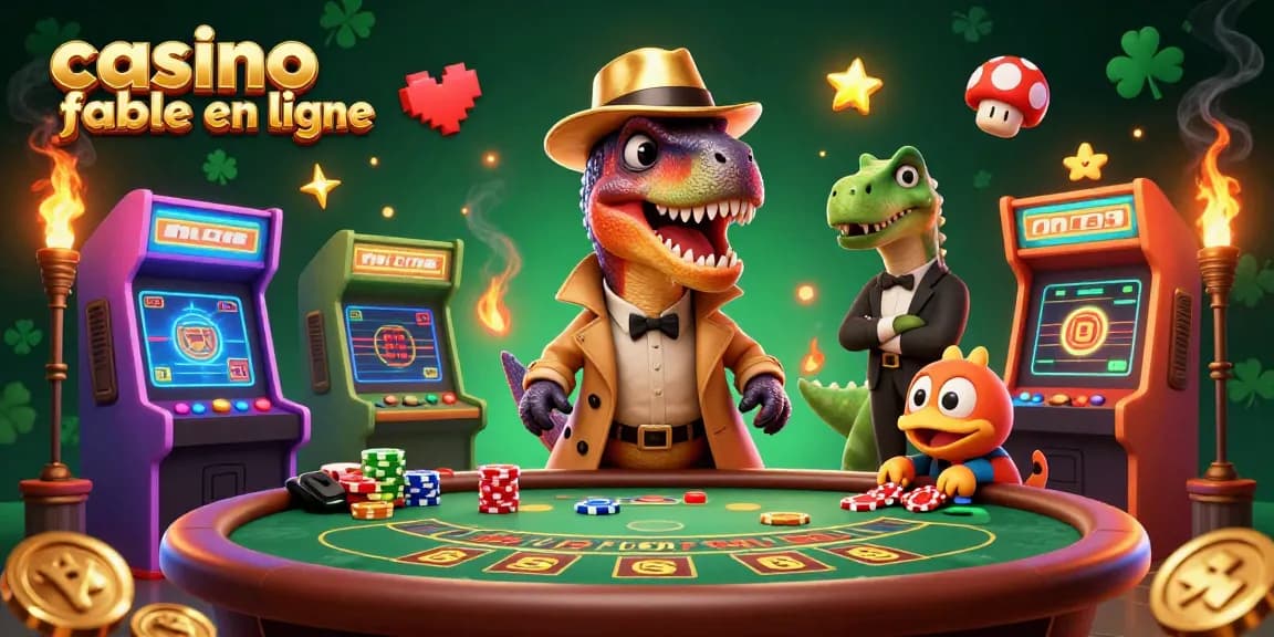 Au casino fiable en ligne, un vélociraptor tentant de compter des cartes dans une scène animée.