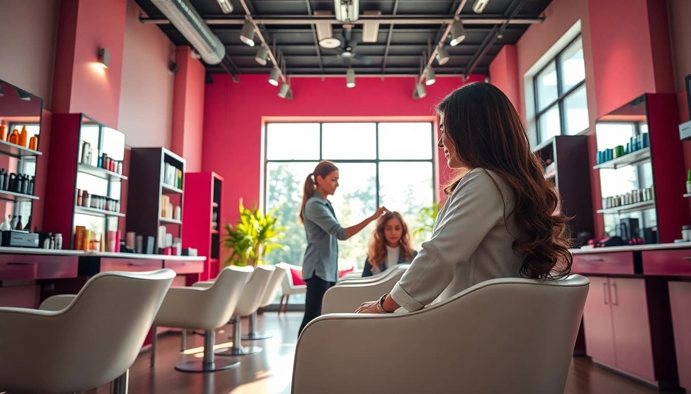 Salon coafor București oferă servicii profesionale de coafură într-un decor modern.