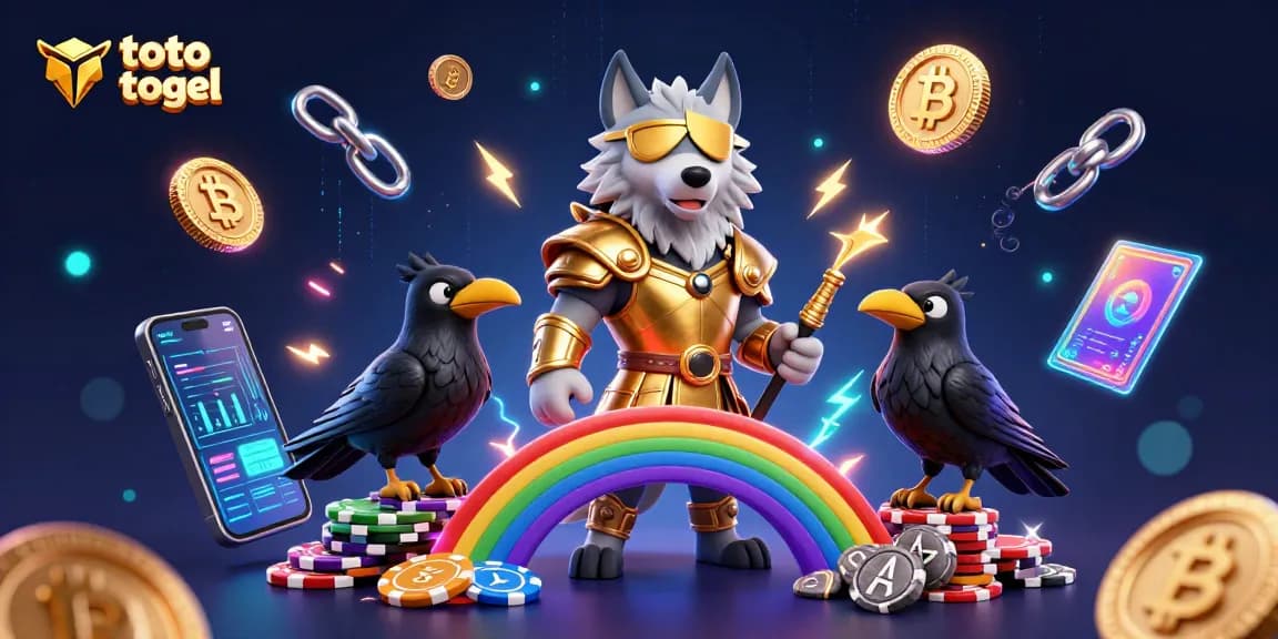 Menang dengan toto togel dalam adegan kasino 3D yang penuh warna ini dengan Odin dan elemen magis.