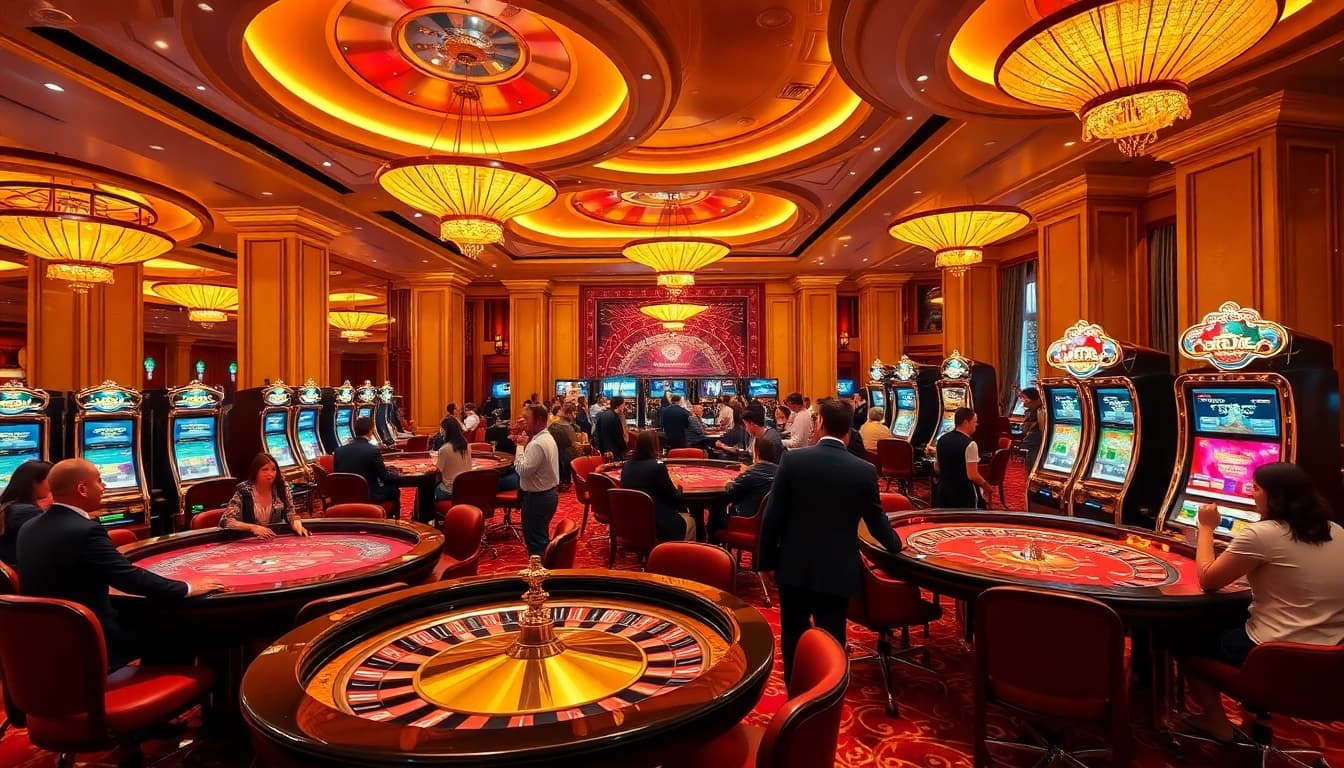 Experience the thrill of dewacasino login amidst exciting casino games and vibrant atmosphere.
