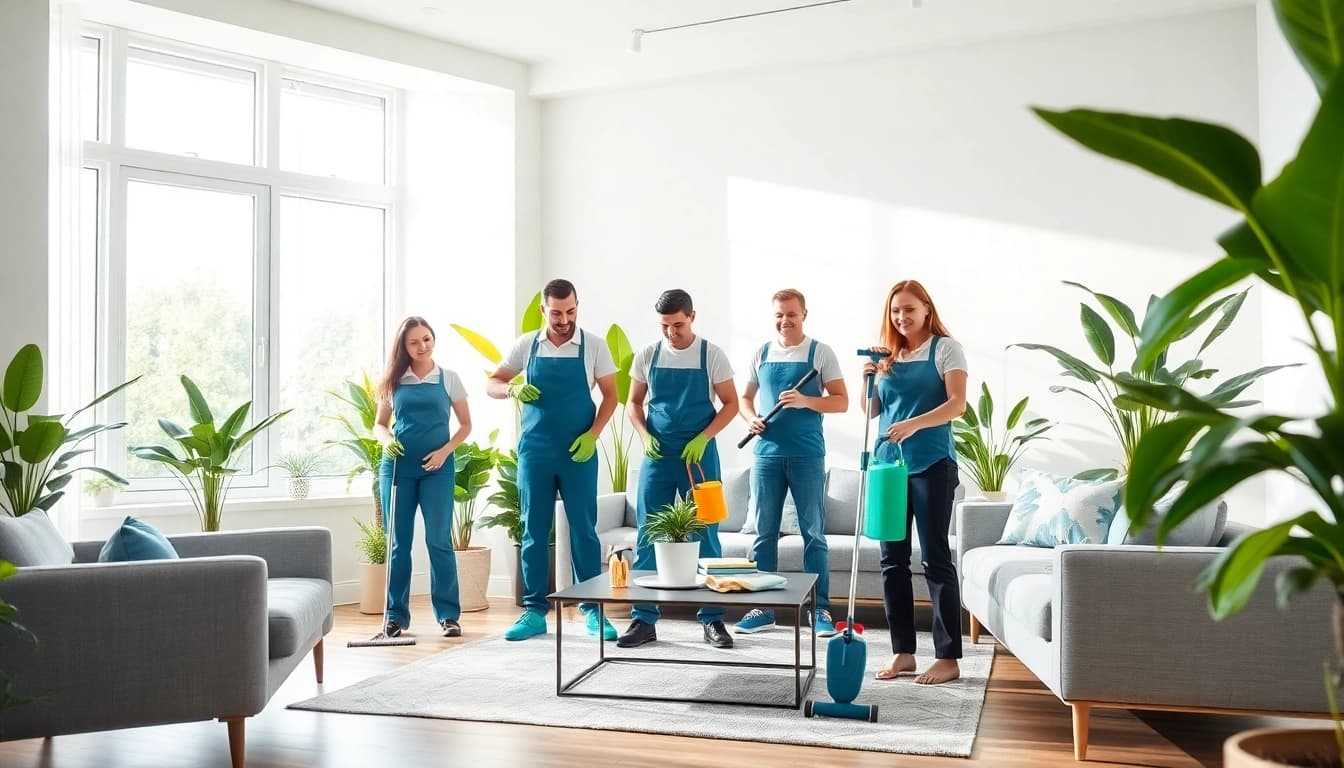 Experience quality cleaning services near me with a professional team in an immaculate home setting.