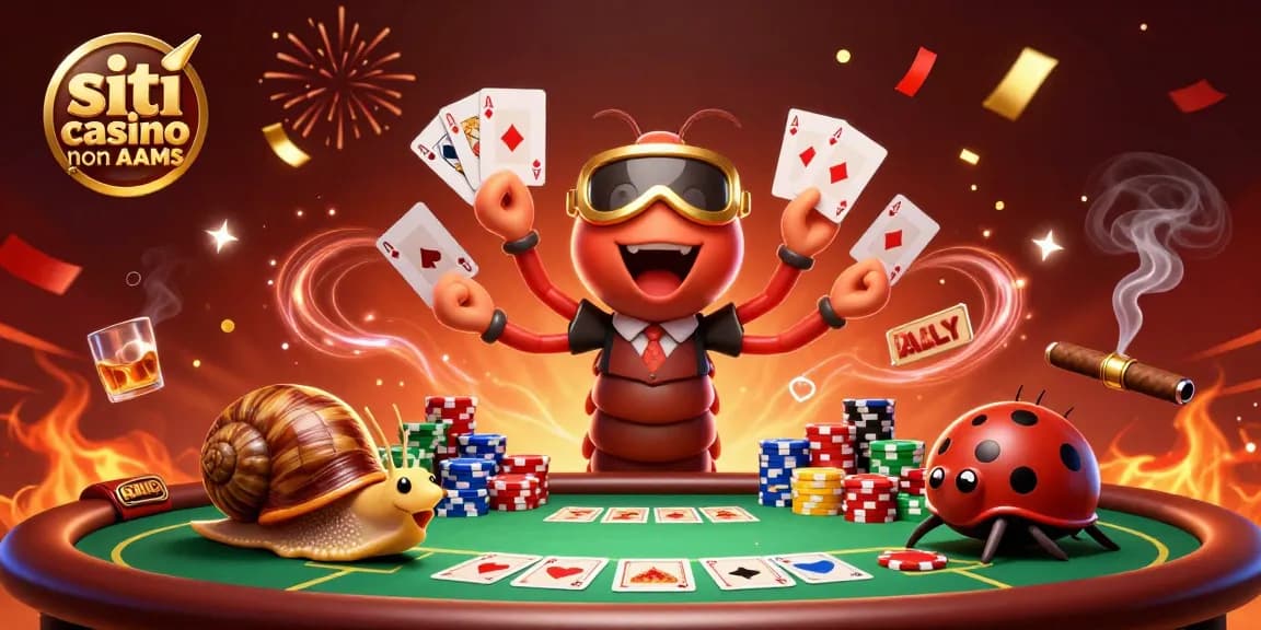 Gioca nei siti casino non AAMS con il millipede dealer e i giochi da tavolo illuminati.