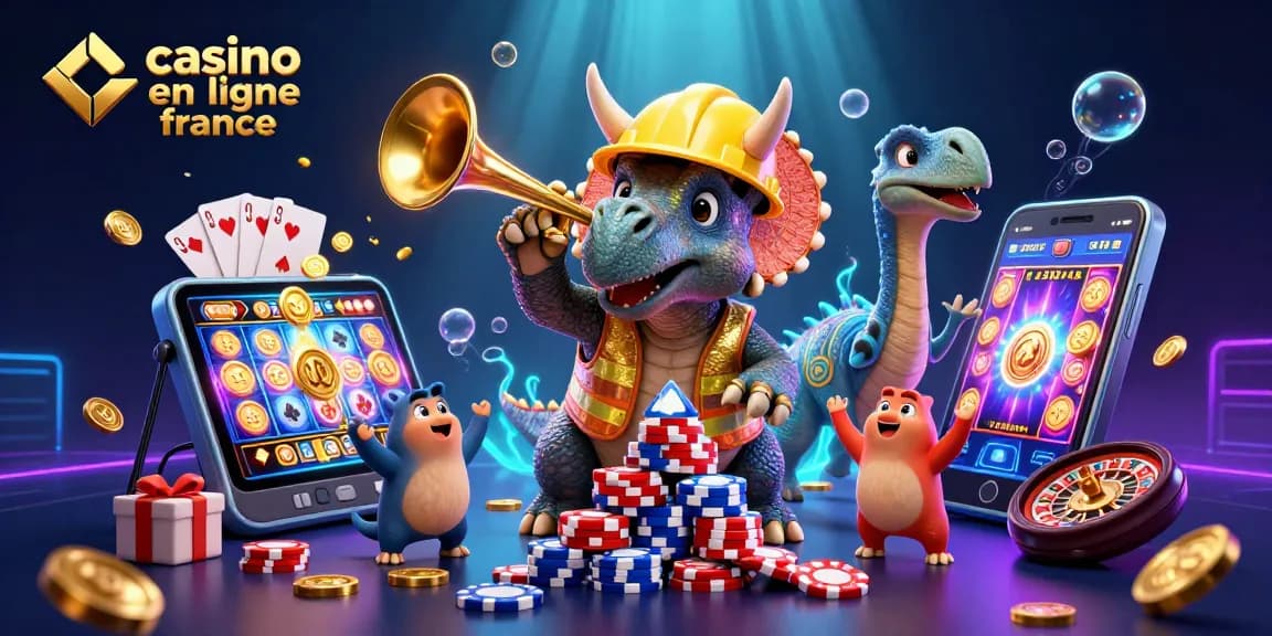 Construisez avec le triceratops et célébrez avec le parasaurolophus dans un casino en ligne France.