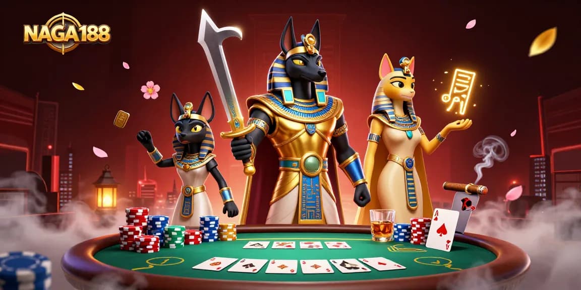 NAGA188 menampilkan Anubis dan Bastet di kasino, meningkatkan keberuntungan Anda
