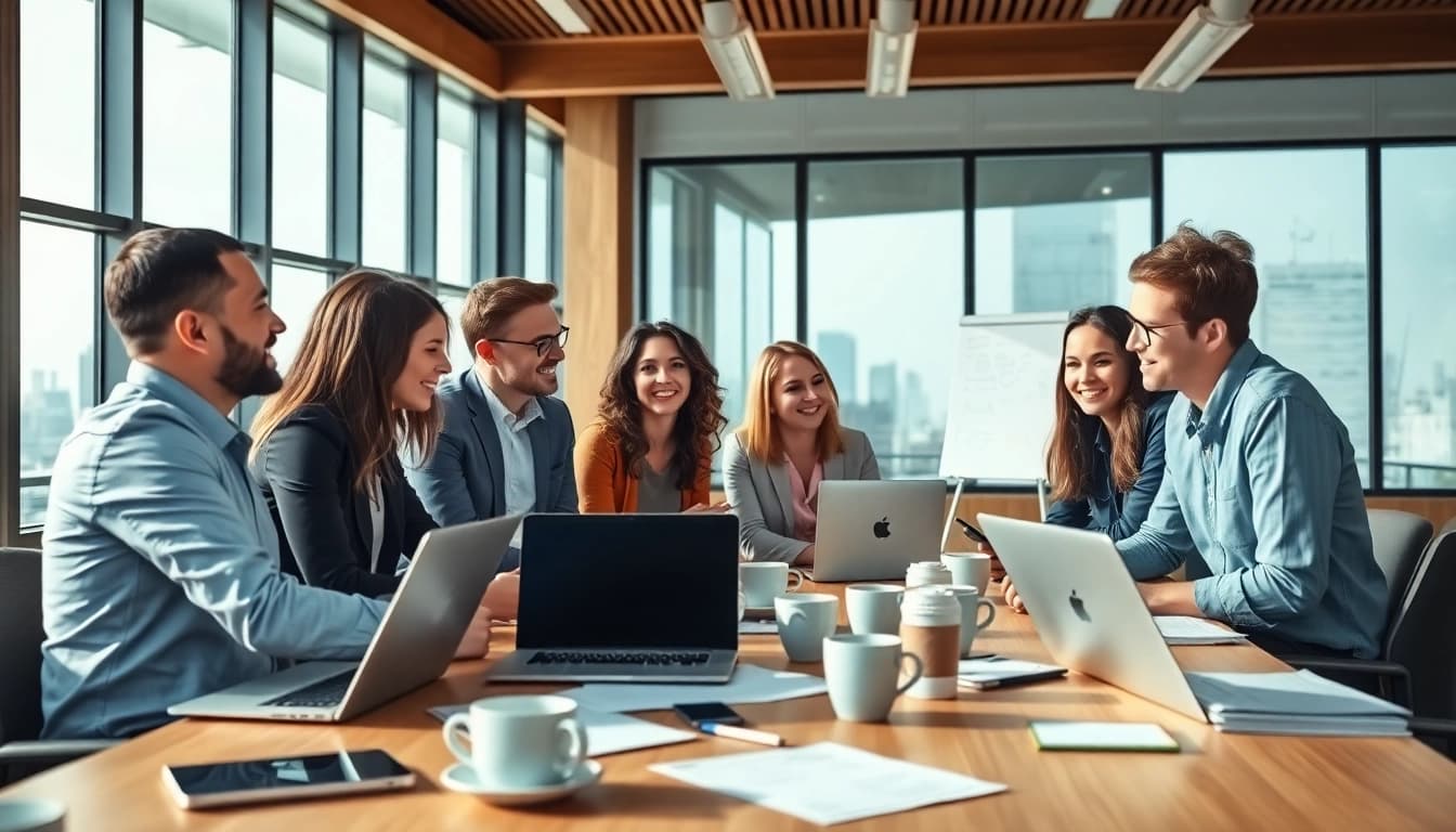 Engaging team discussion at https://uu88.how/ showcasing collaboration and productivity.