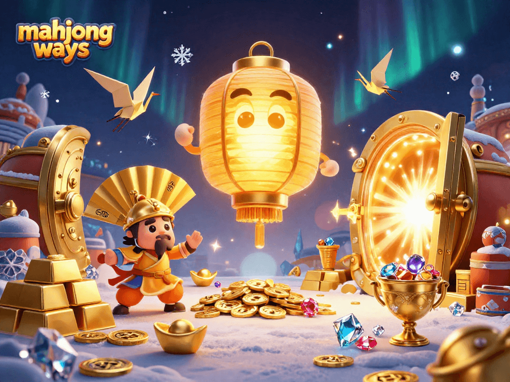 Raih jackpot di mahjong ways dengan iluminasi dan karakter unik dalam kasino malam.