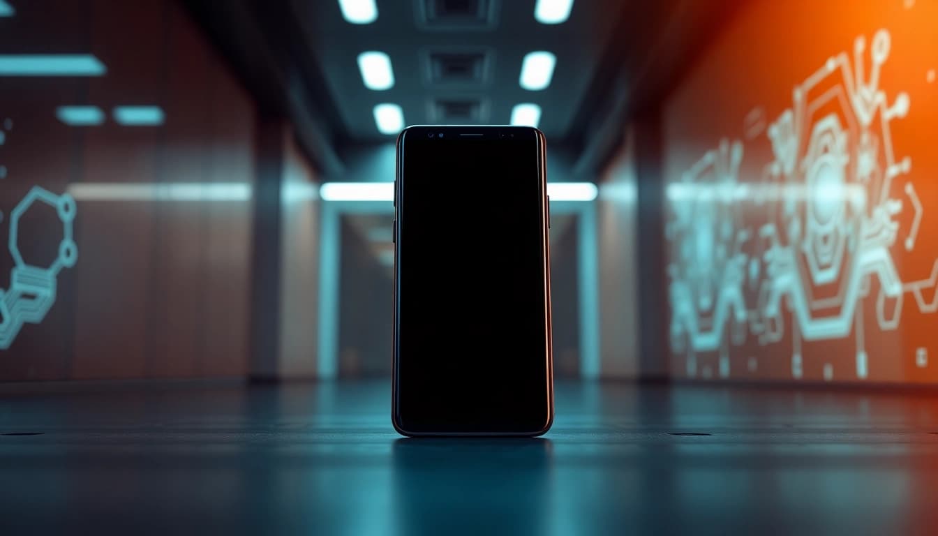The Samsung Galaxy S8 smartphone showcasing its vibrant display and sleek design, perfect for tech lovers.