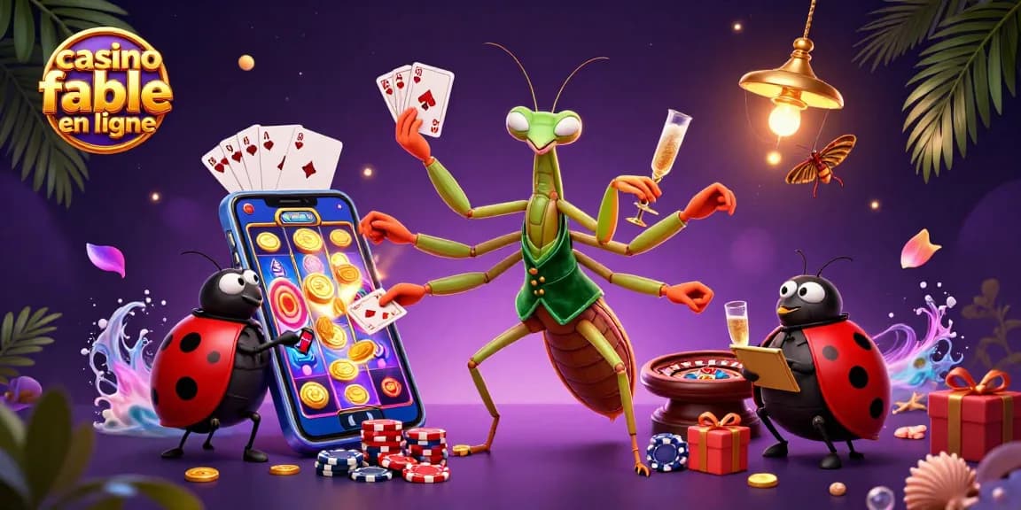 Le jeu engageant de "casino fiable en ligne" avec un manteau velours vert et des cartes volantes.