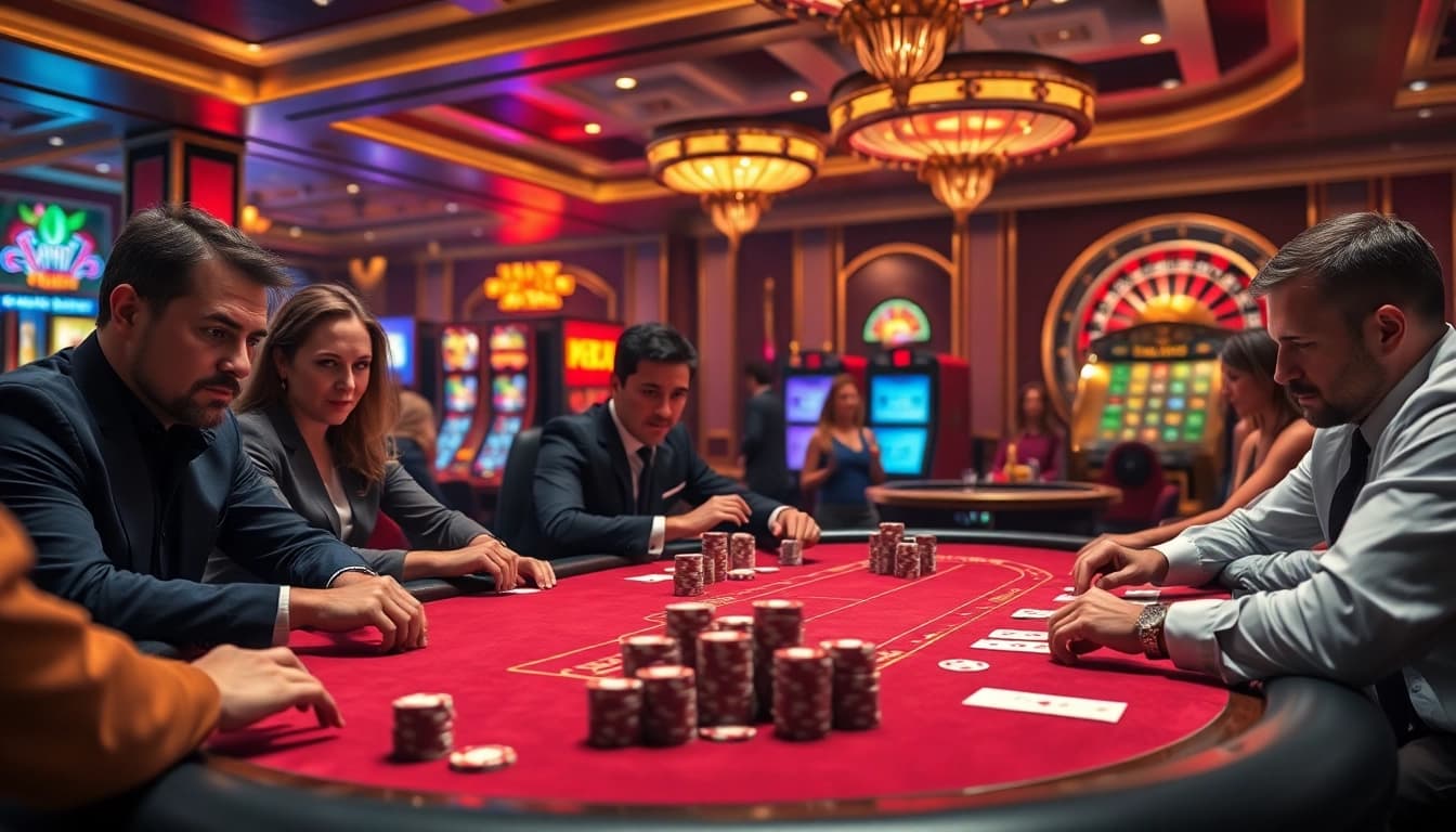 Engaged players enjoying poker with winning strategies at kpi4d casino.
