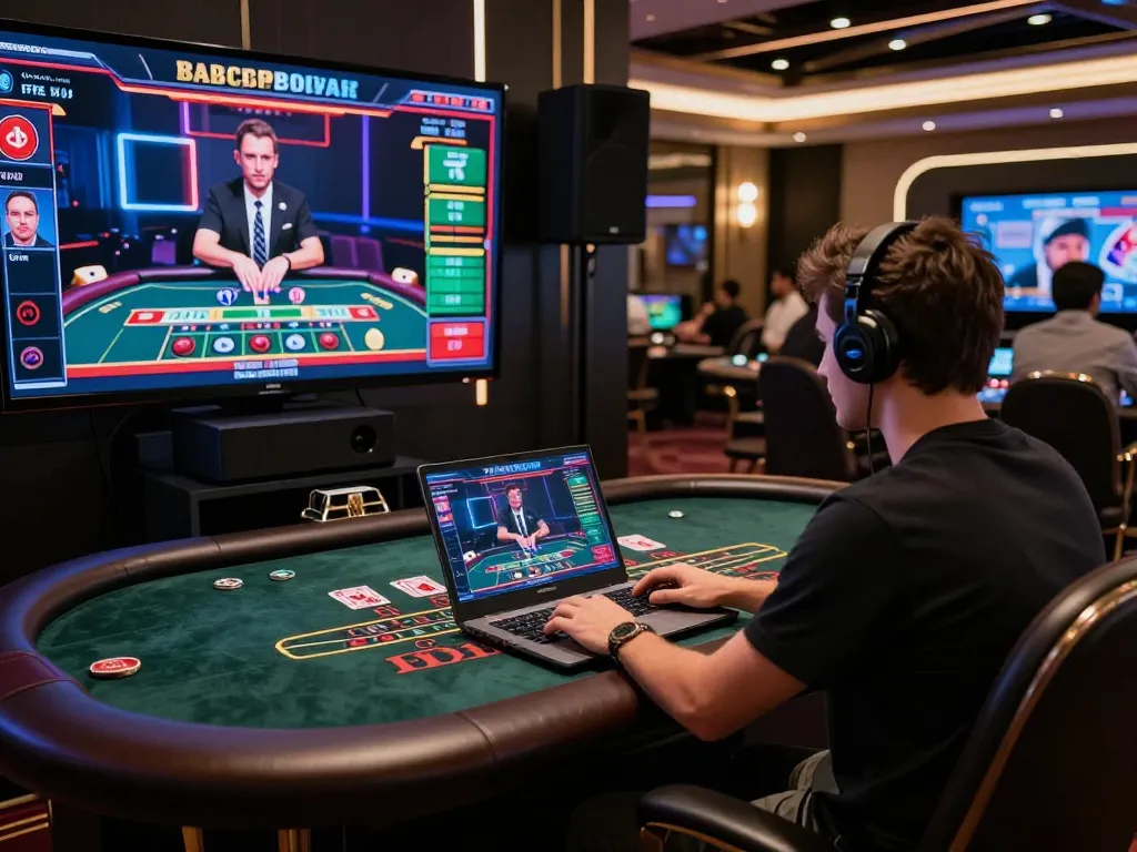 Engaging online baccarat gaming experience showcasing dynamic tables and live dealers.