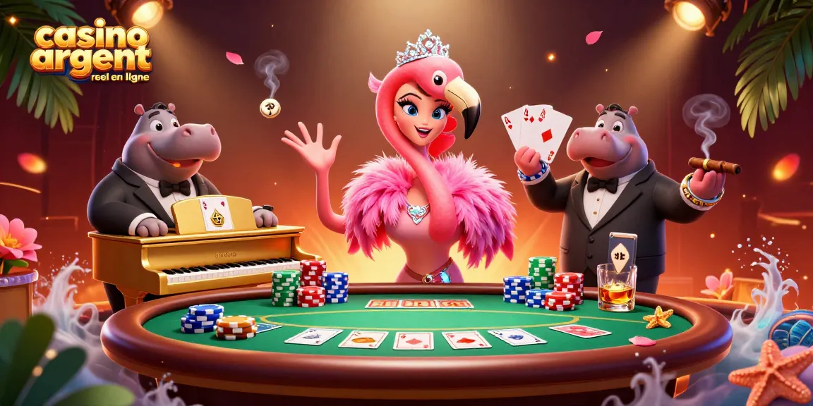 Des joueurs profitent de l'excitation du casino argent réel en ligne avec des cartes et des jetons colorés.