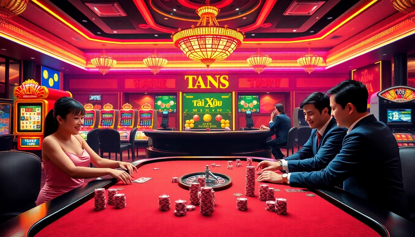 Exciting players engaging in Tài Xỉu MD5 online with colorful dice and strategic betting.