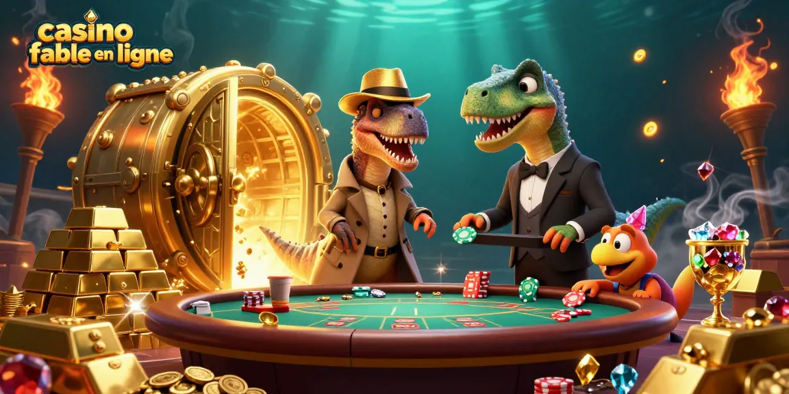 Les joueurs s'engagent dans le casino fiable en ligne tout en observant des personnages animés