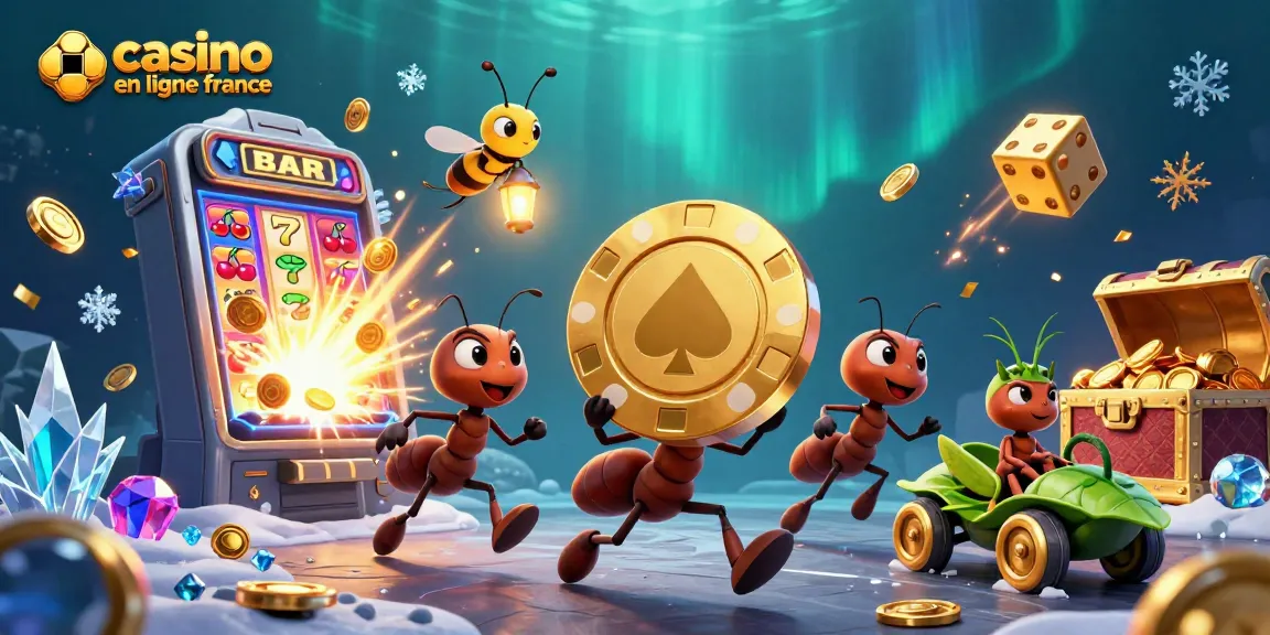 Découvrez un incroyable jeu dans un casino en ligne France avec des personnages animés et des machines à sous.
