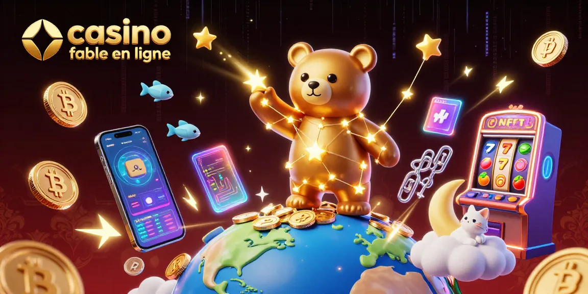 Casquez vos gains avec un casino fiable en ligne grâce à cette illustration dynamique d'un casino rempli de jackpots.