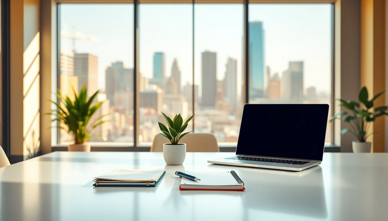 Brightet workspace with modern office elements, designed for productivity and creativity.