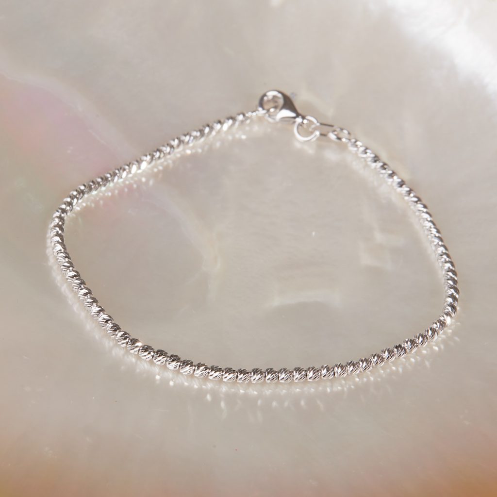 Real Bracelet en or rose avec diamants