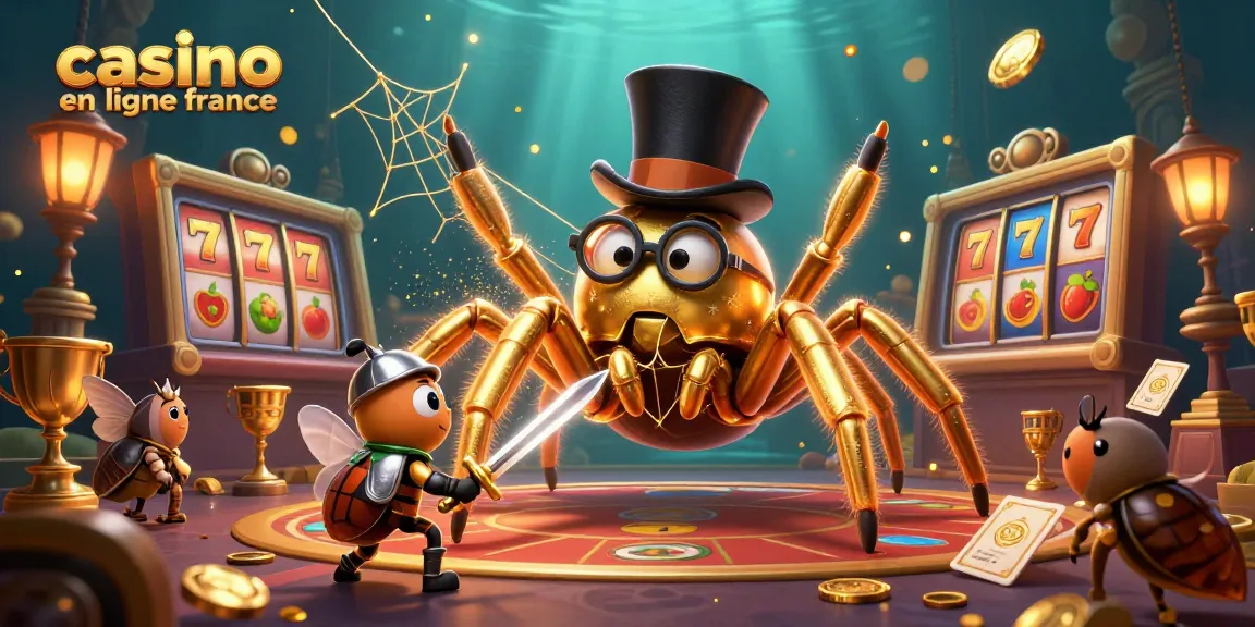 Jouez au casino en ligne France avec des personnages animés dans une ambiance captivante de jeux d'argent.