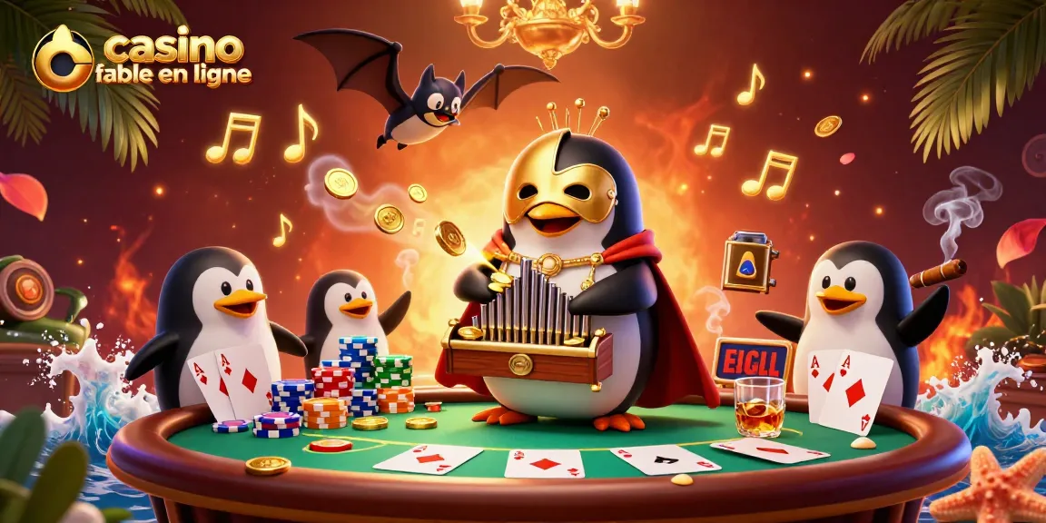Jouer à des jeux dans un casino fiable en ligne, avec des personnages de casino animés.