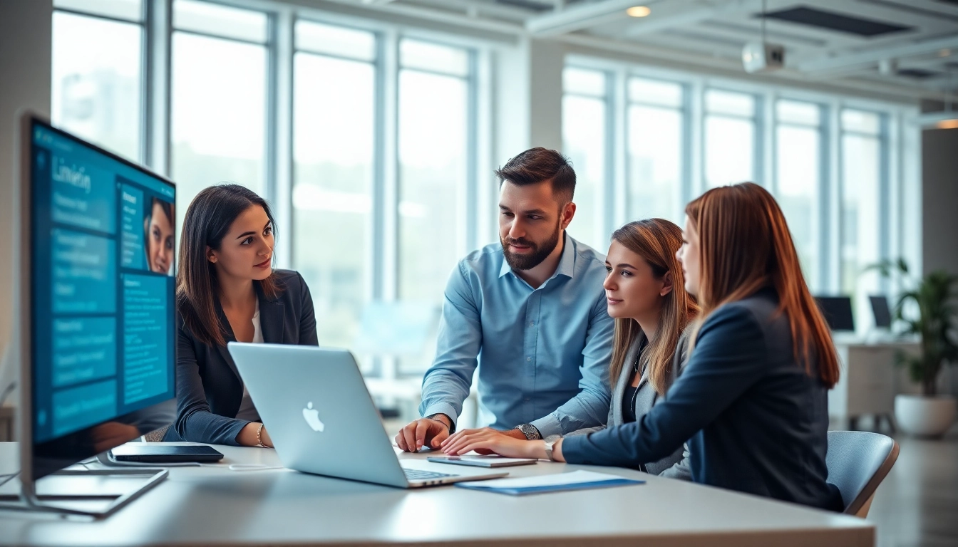 Dynamic workspace where professionals scrape linkedin leads from search results efficiently.