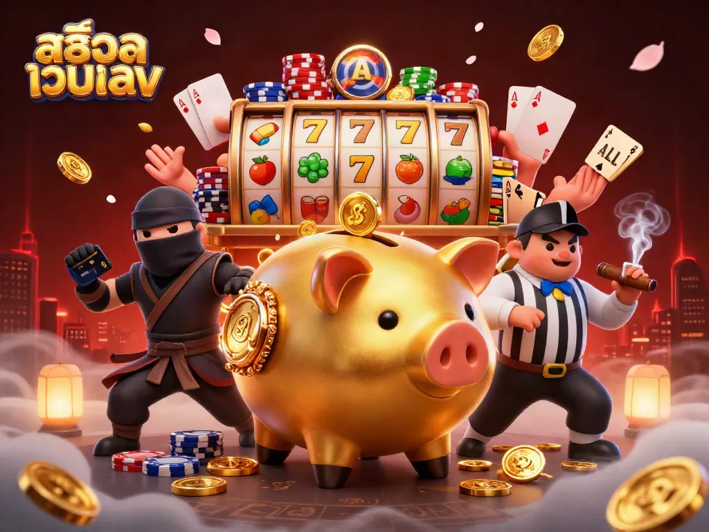 เล่นเกมส์คาสิโนที่สล็อตเว็บตรงพร้อมสัญลักษณ์โชคดีและเหรียญทองมากมาย