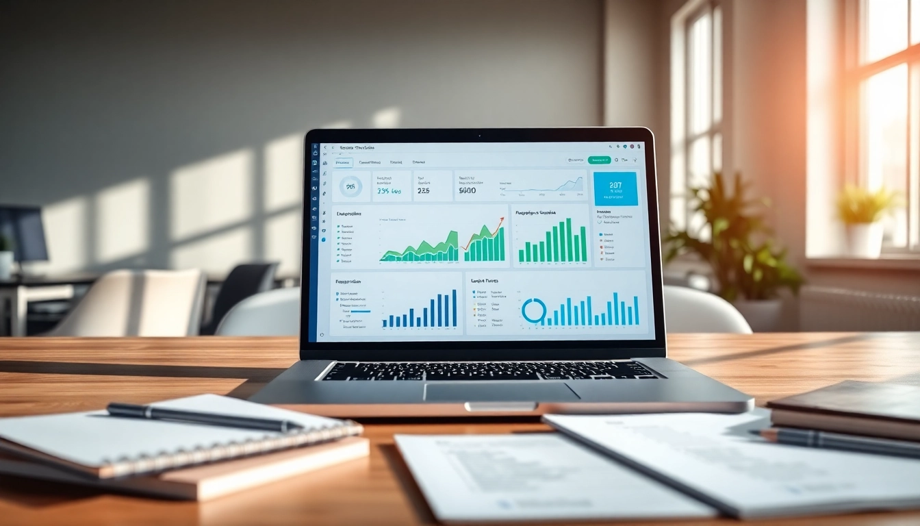 Optimize your projects with a document and link tracking tool in a modern office setup.