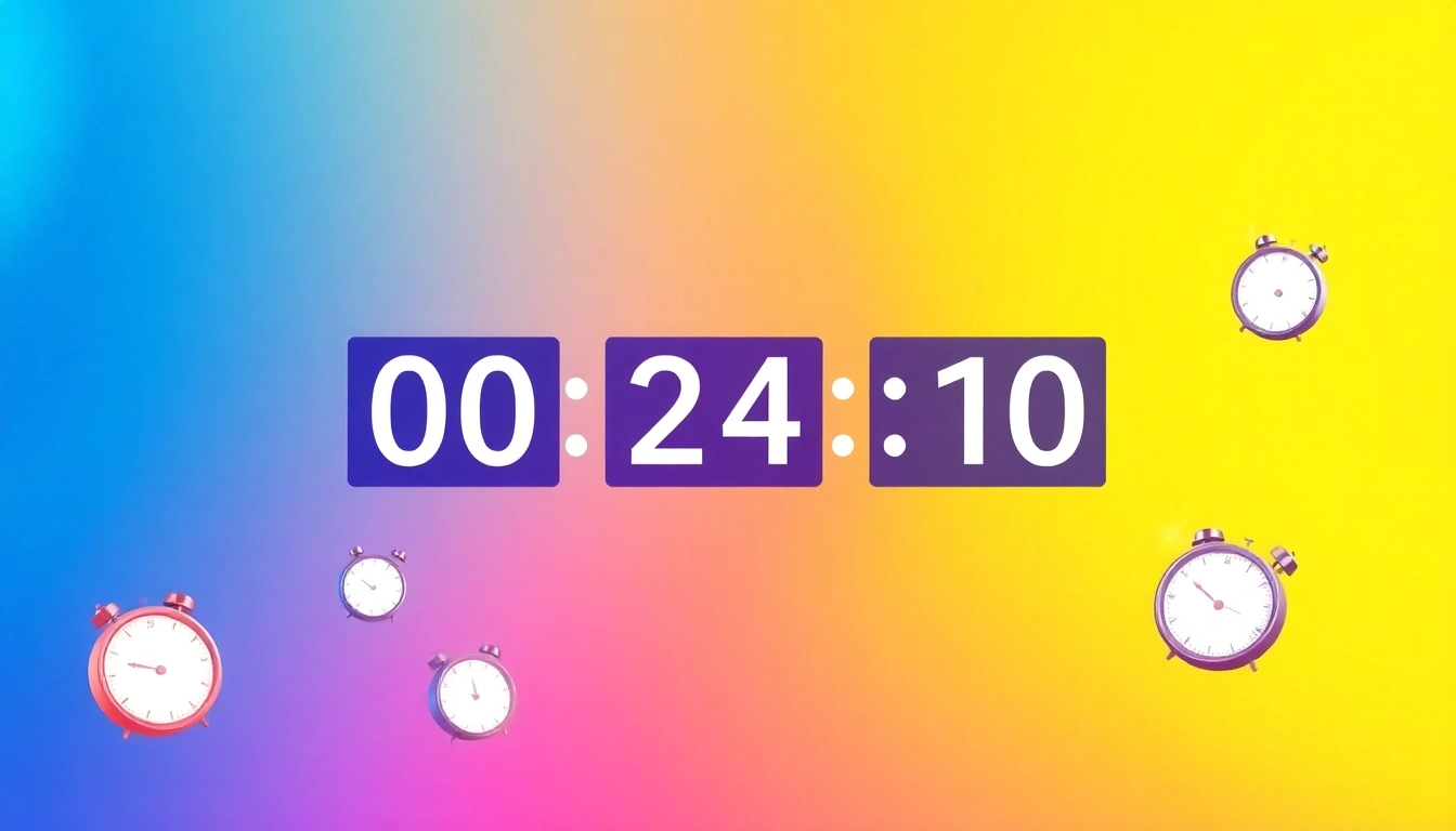 Engaging one month countdown gif with bright colors and animated elements.