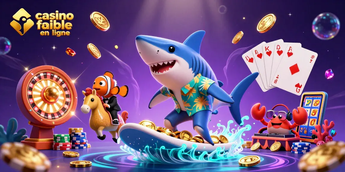 Découvrez le monde du casino fiable en ligne avec cette illustration de personnages en 3D colorés.