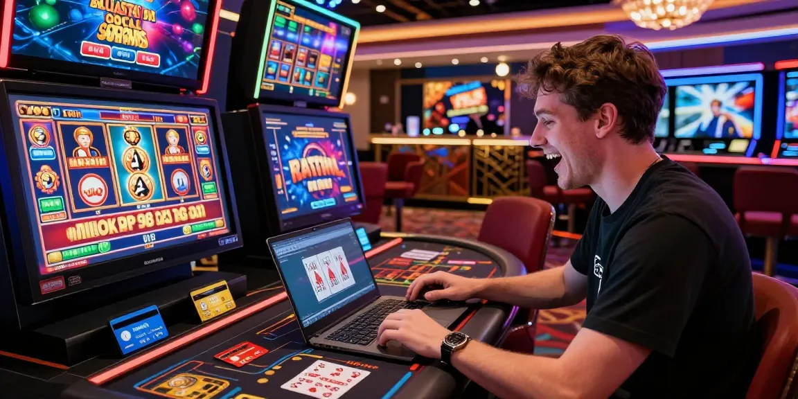 British player enjoying online gaming at https://sssk.org.uk with vibrant casino visuals and payment options.