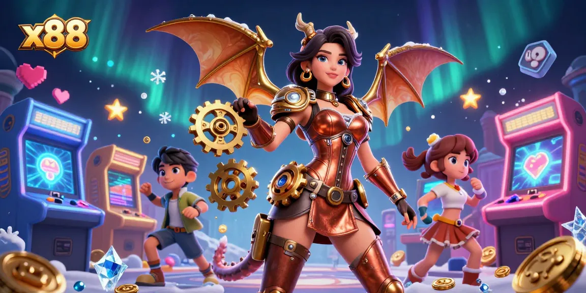 Experience thrilling casino gameplay with x88’s vibrant gaming world and dynamic characters.