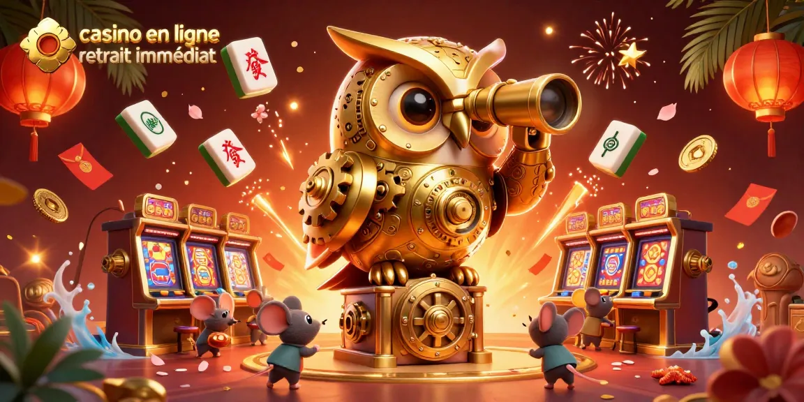 Revivez l'excitation du casino en ligne retrait immédiat avec une illustration captivante.