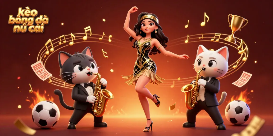 Experience excitement with kèo bóng đá nhà cái through 3D illustration of lively characters and sports betting elements.