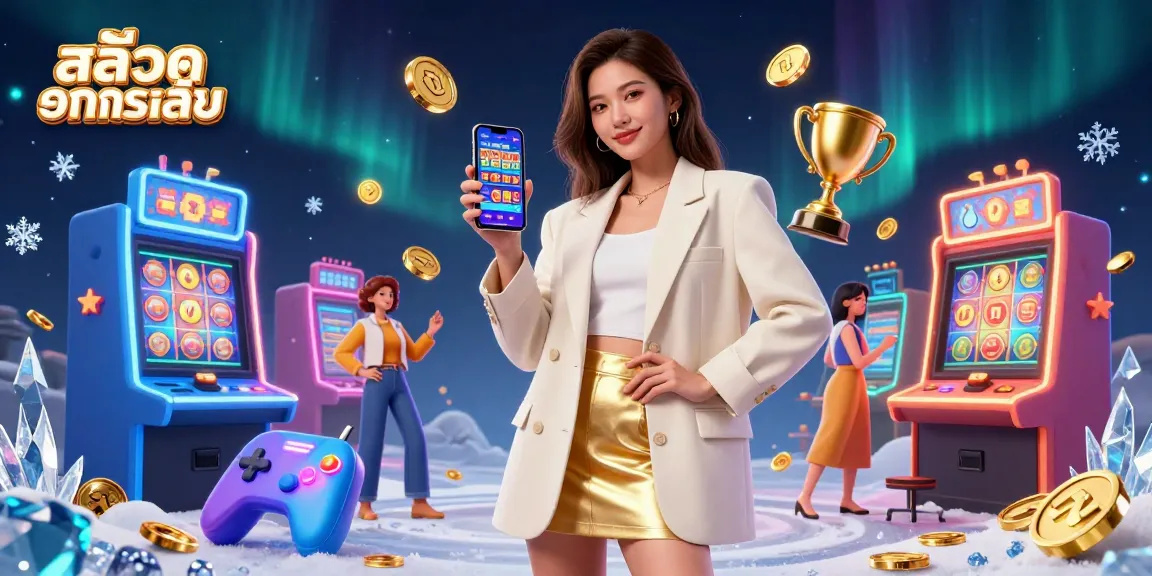 Experience สล็อตทดลองเล่น with exciting slot machines and casino magic in a vibrant game scene.