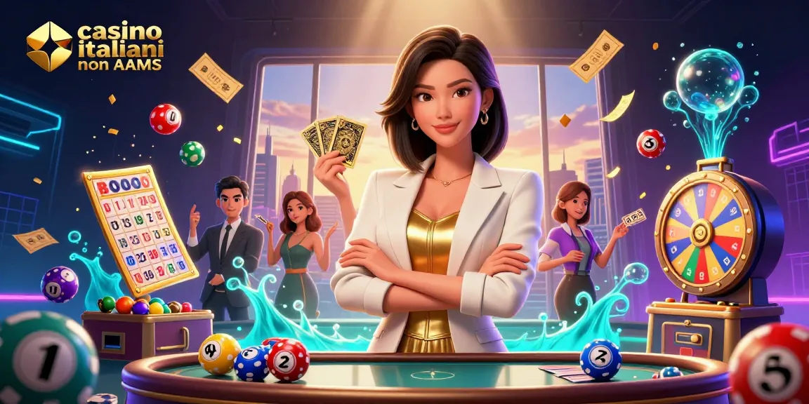 Partecipa a un gameplay entusiasmante nei casino italiani non AAMS con elementi vivaci della lotteria e un'energia dinamica.