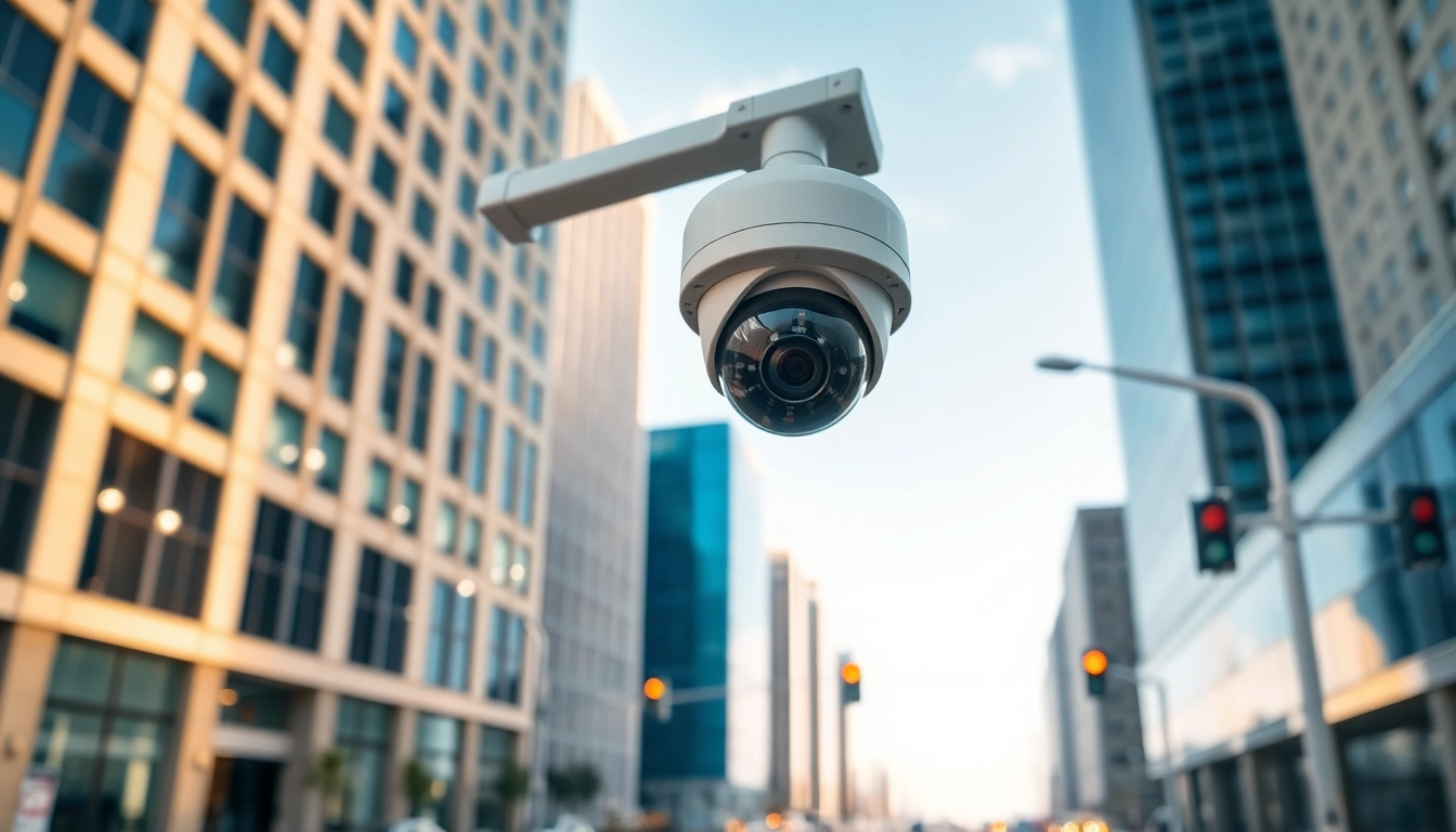 Capture of a high-tech license plate recognition camera monitoring urban traffic efficiently.