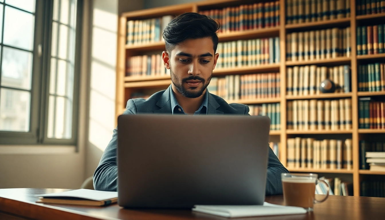 Hire someone to take LSAT for you with a focused student studying in a bright academic setting.