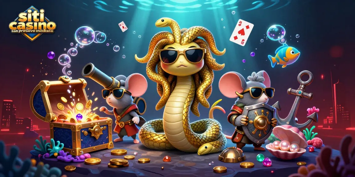Cattura la tua attenzione con i siti casino con prelievo immediato, un'illustrazione vibrante ed emozionante.