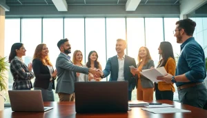 Highlighting new hire jobs, diverse individuals engaging in a professional recruitment setting.