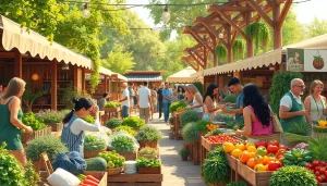Discover sustainability through community engagement at https://www.unsustainablemagazine.com's vibrant farmers market.
