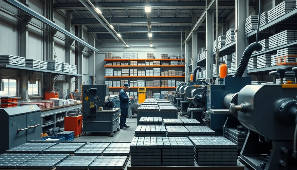 Focusing on ferrite magnets manufacturer in china showcasing the magnet production process in a professional workshop.