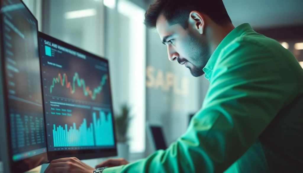 Analiza de flipping con gráficos y datos en un entorno profesional y tecnológico.