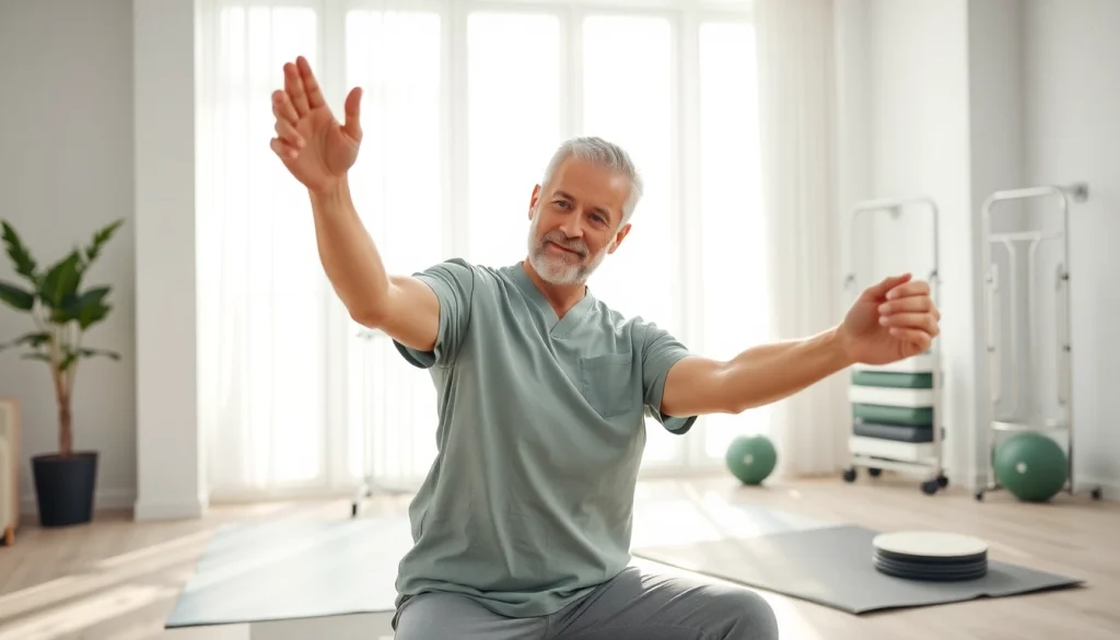 Engaging session at Health in Motion Rehabilitation showcasing patient-therapist interaction.