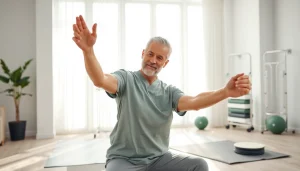 Engaging session at Health in Motion Rehabilitation showcasing patient-therapist interaction.