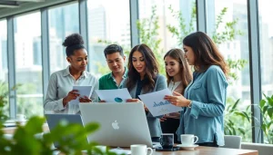 Dynamic collaboration at Quickplus Business Consultants showcasing a professional environment