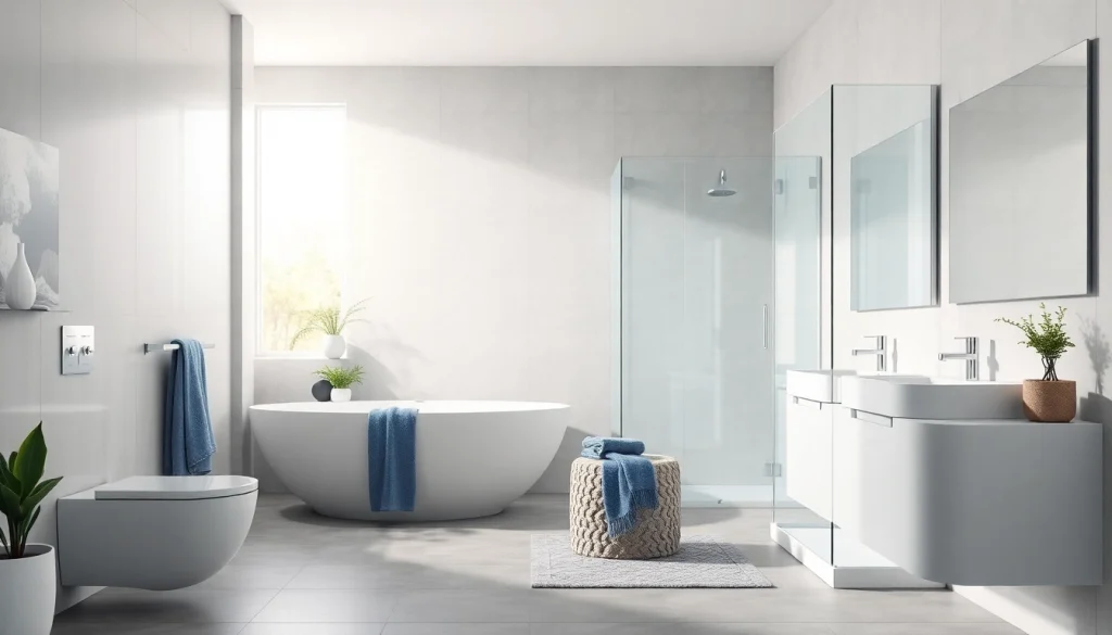 Erleben Sie hochwertige Badprodukte von sonni sanitär GmbH in einer stilvollen Badezimmerumgebung.